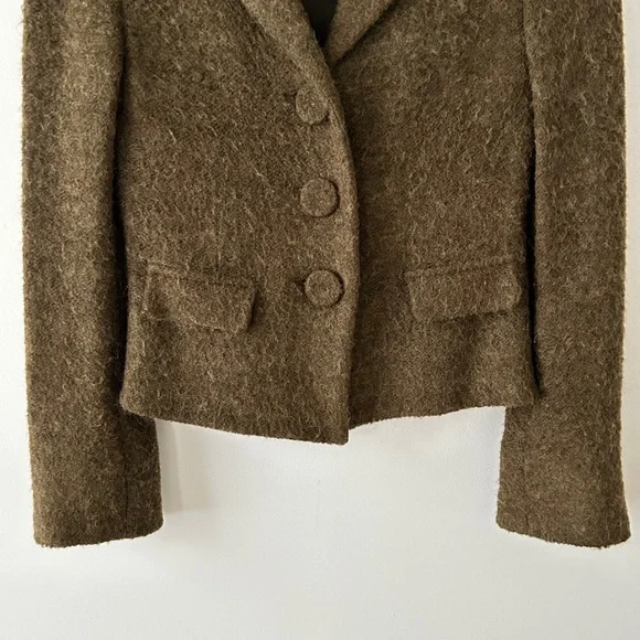 Claudie Pierlot Olive Green Mohair Jacket - Picture 4 of 16